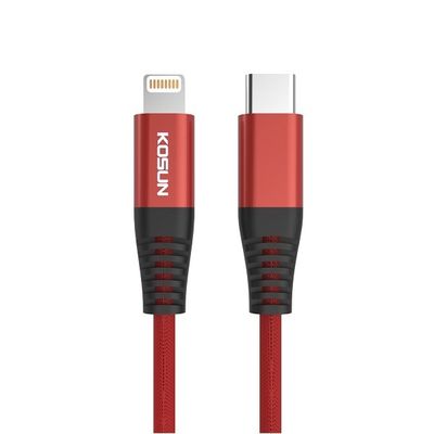 5V 3A MFI Certified USB Type C To Lightning Cable Charger