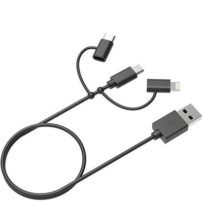 ROHS 3ft 10cm 3 In 1 USB Charging Cable