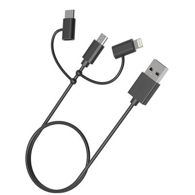 ROHS 3ft 10cm 3 In 1 USB Charging Cable