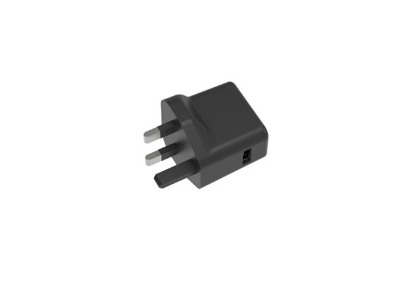 Fireproof PC 5V2.4A 3 Pin UK Mains Charger With Single USB