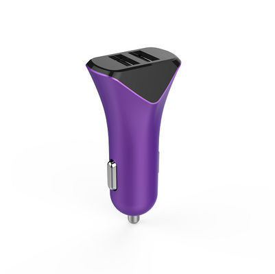 2 Micro USB 2.4A Polychrome Dual Port Car Charger