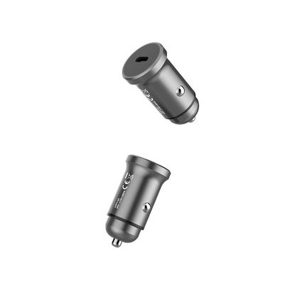 Fast Charging Mini Aluminium Alloy PD18W Laptop USB C Car Charger