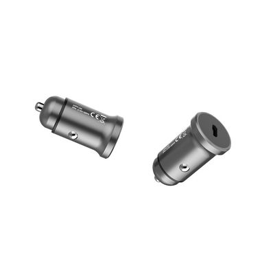 Fast Charging Mini Aluminium Alloy PD18W Laptop USB C Car Charger