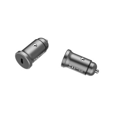 Fast Charging Mini Aluminium Alloy PD18W Laptop USB C Car Charger
