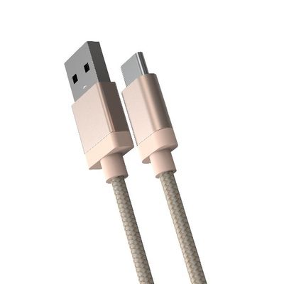 Metal Shell USB A To Type C 3.0 Braided 5V 3A 3M Mobile Cable Charger