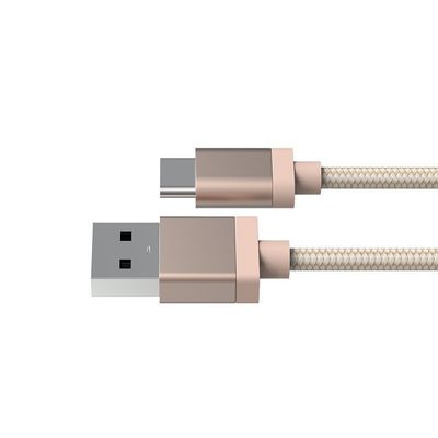 Metal Shell USB A To Type C 3.0 Braided 5V 3A 3M Mobile Cable Charger