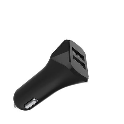 ABS 5V3.4A Cell Phone Fast Charger For Car With Smart IC