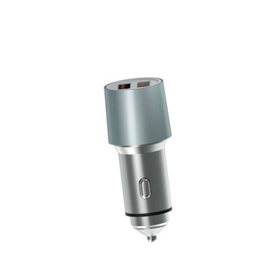 Aluminium Alloy Stainless Steel Car 12V1.5A CE FCC QC 3.0 Charger