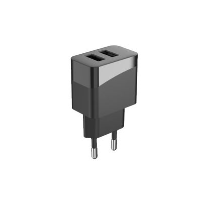 ErP 12W RoHS CE 5V3.4A European USB Charger Fireproof PC