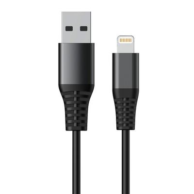 28AWG 3.6MM PVC 8ft Lightning Charging Cable 5V2.4A