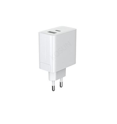 GaN 65W Double Port Wall Charger FCC Short Circuit Protection