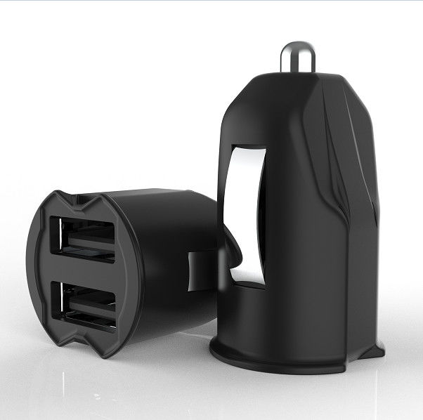 FCC 2 Micro USB 5V2.4A Dual Port Car Charger