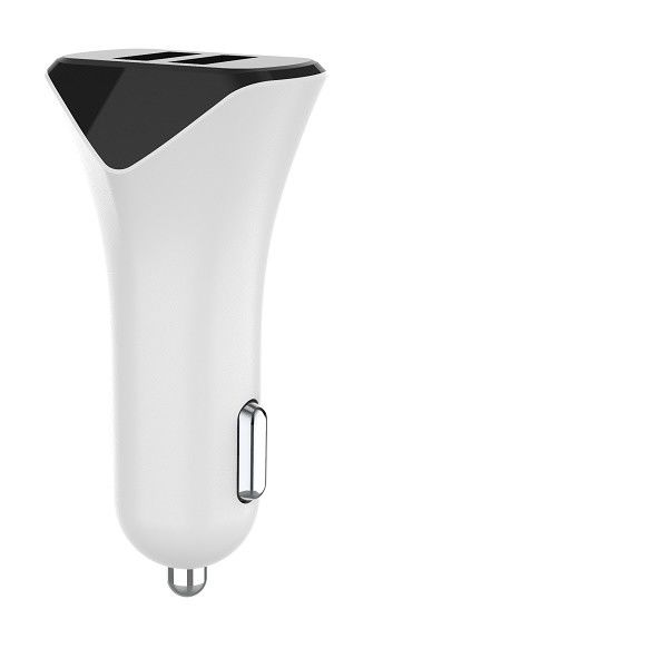 ABS 5V3.4A Cell Phone Fast Charger For Car With Smart IC