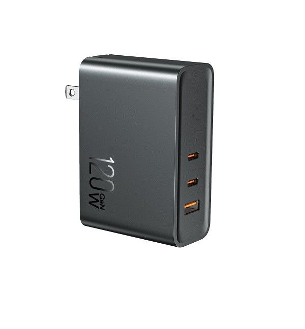120W 15V3A USB C GaN Wall Charger Anti Fire Plastic